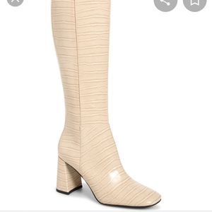 Jeffrey Campbell Cream Heeled Boots
